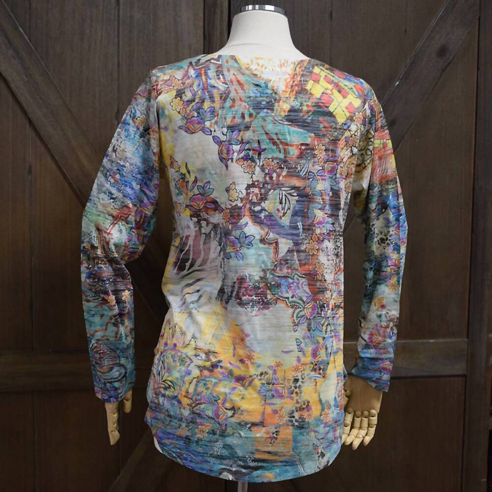 NEW INOAH women's tyrian a-line top in multi